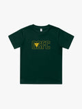 Ground Up GSFC Acronym Gold Kids T-Shirt