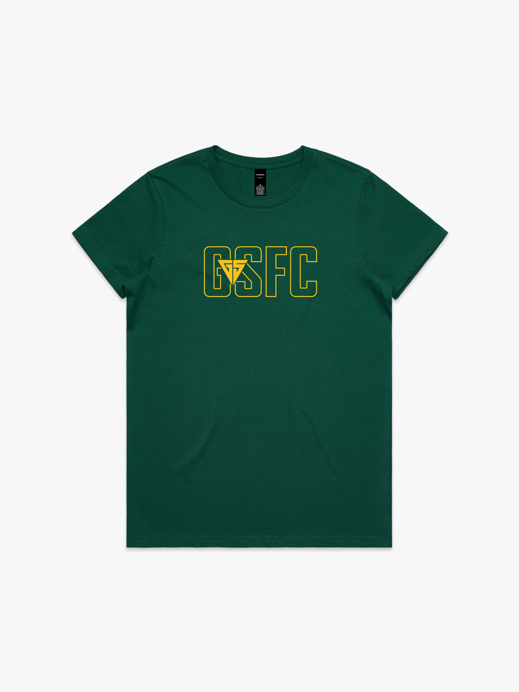 Ground Up GSFC Acronym Gold Womens T-Shirt
