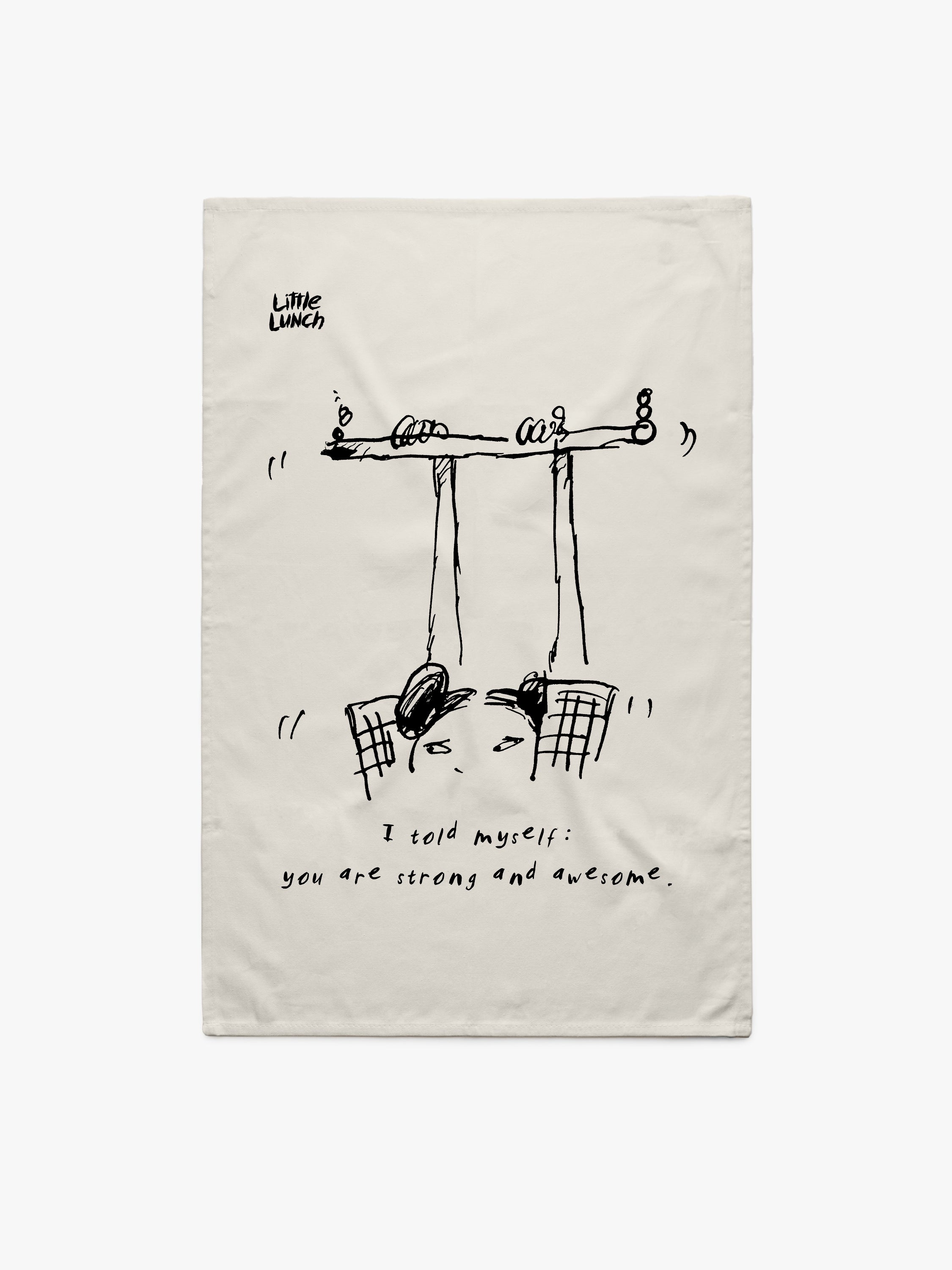 Little Lunch The Monkey Bars Tea Towel