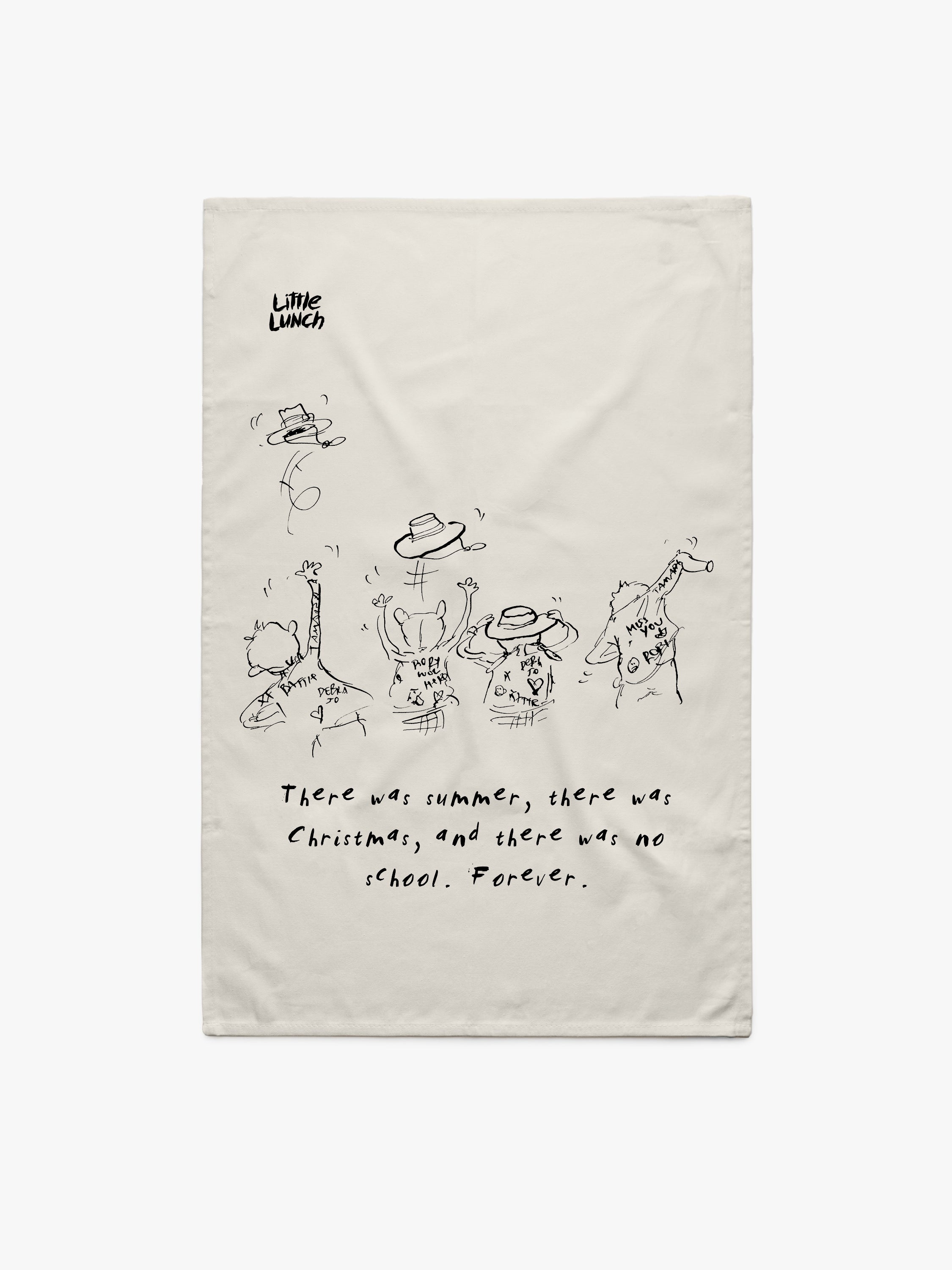 Little Lunch The Nightmare Before Graduation Tea Towel