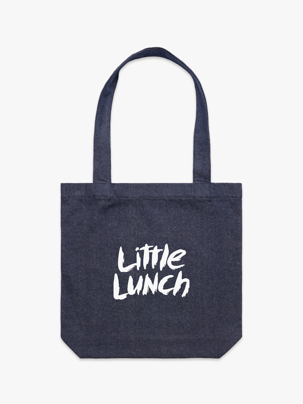 Little Lunch Hey, What You Doing? Tote Bag Denim
