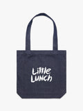 Little Lunch Hey, What You Doing? Tote Bag Denim