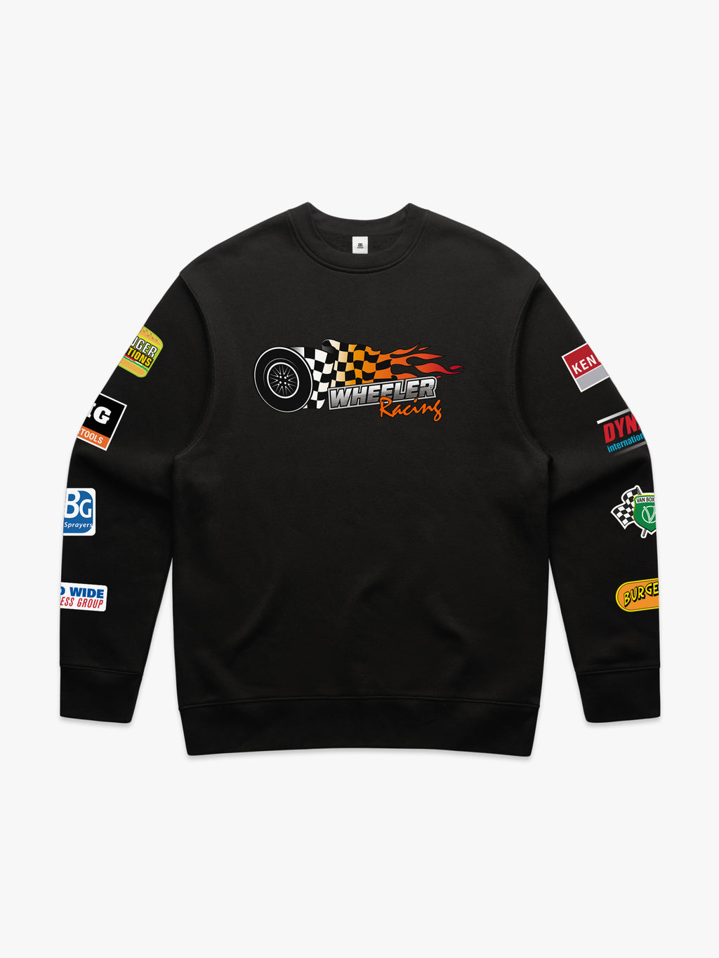 Upper Middle Bogan Wheeler Racing, Racing Crew Mens Sweatshirt