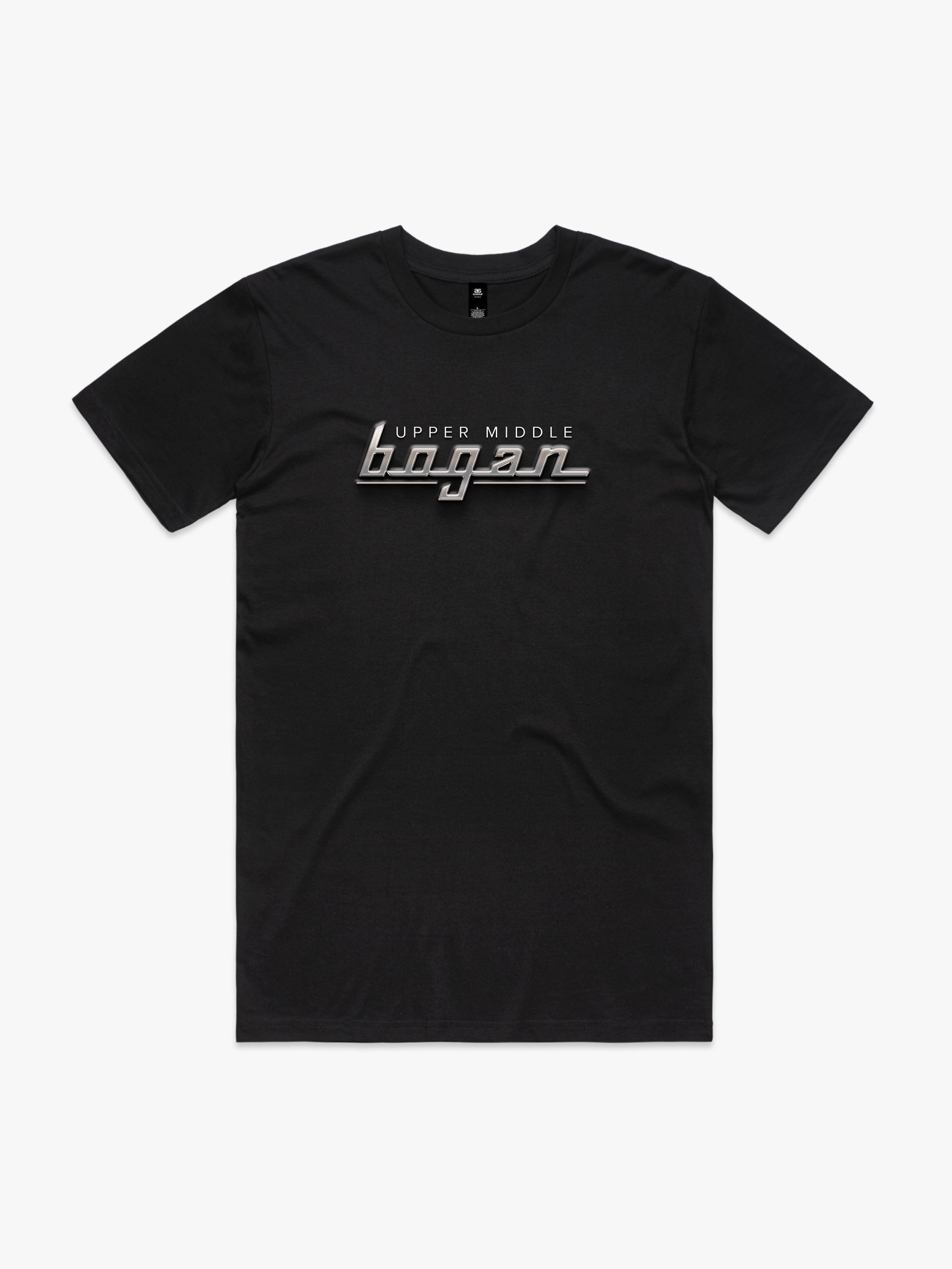 Upper Middle Bogan Chrome Logo Mens T-Shirt