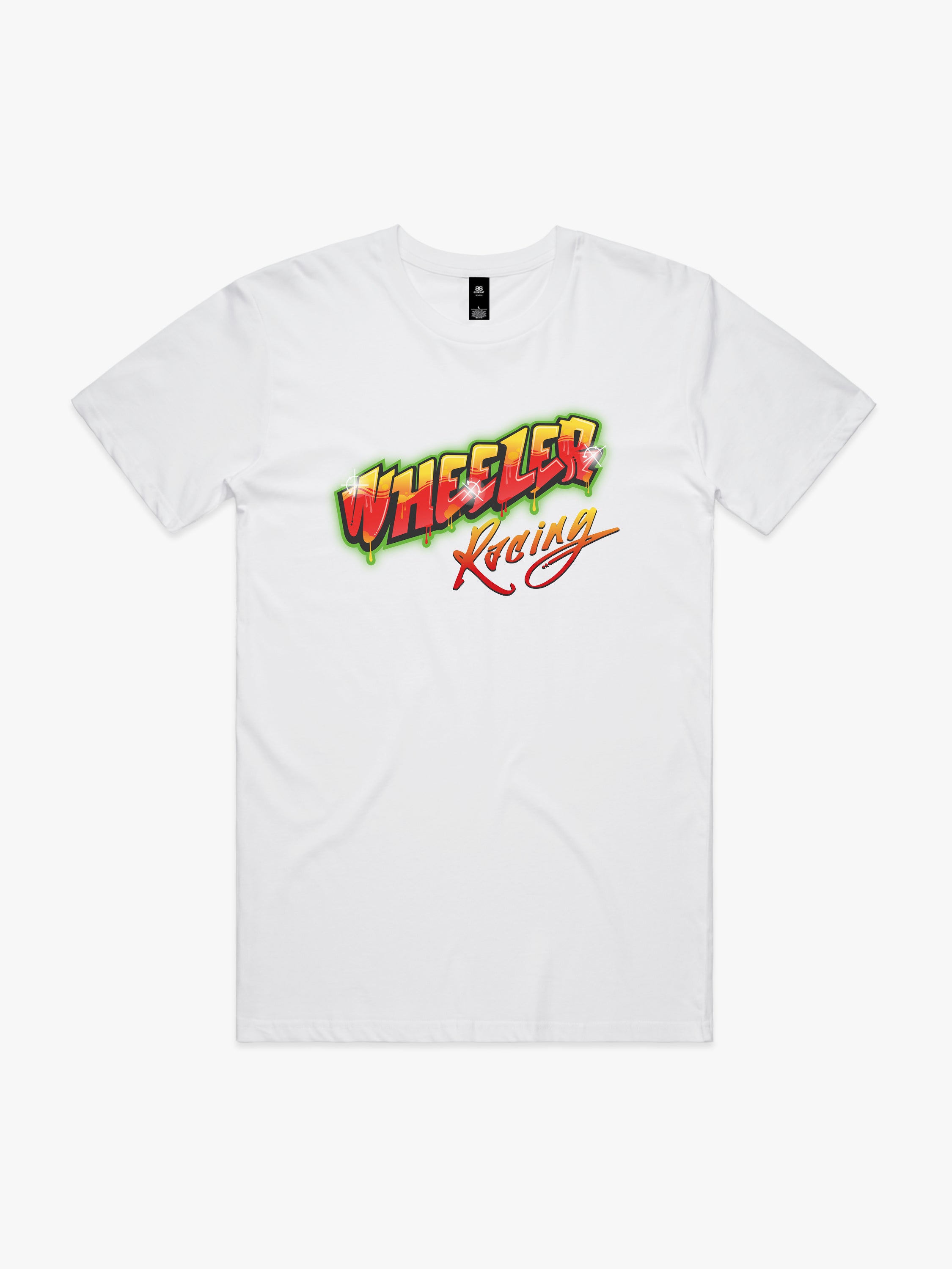 Upper Middle Bogan Wheeler Racing (No Wheel) Logo Mens T-Shirt