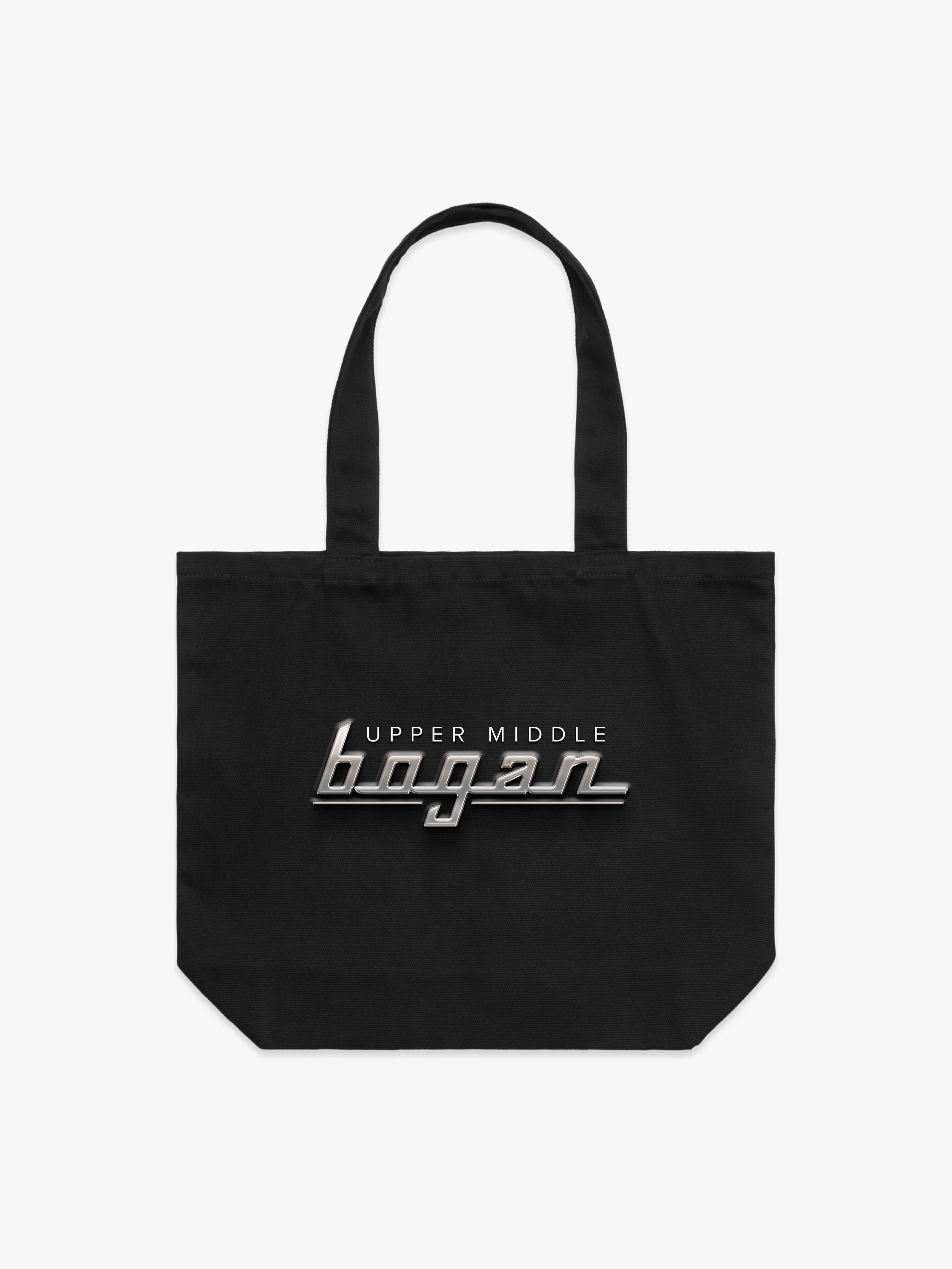 Upper Middle Bogan Chrome Logo Tote Bag
