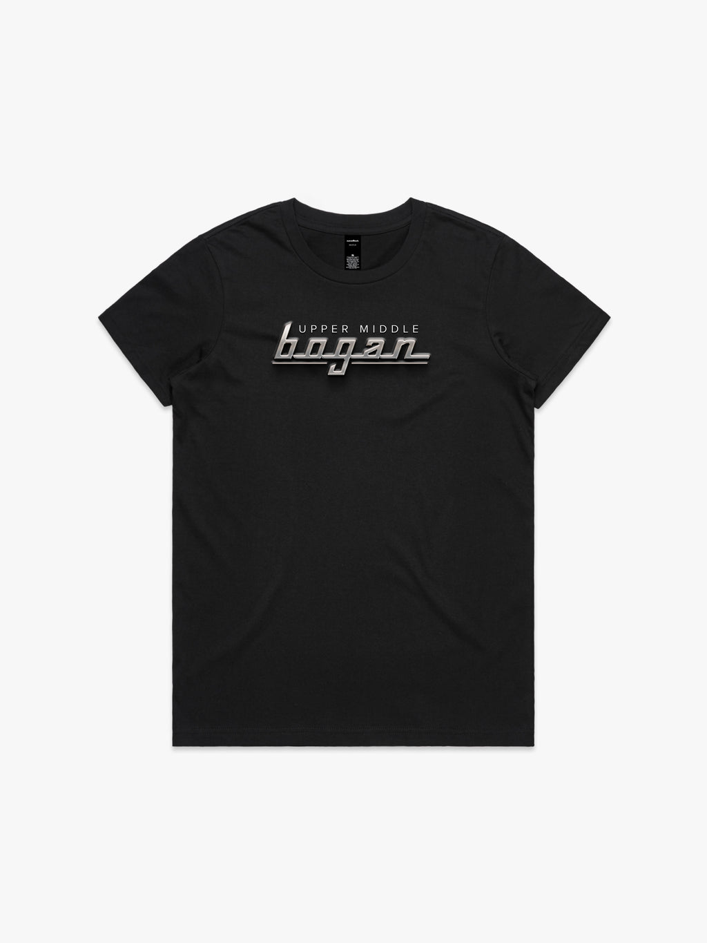 Upper Middle Bogan Chrome Logo Womens T-Shirt