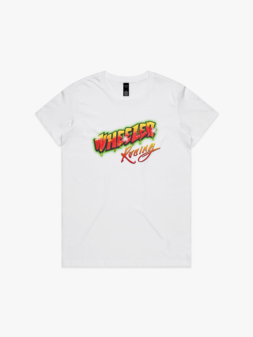 Upper Middle Bogan Wheeler Racing (No Wheel) Logo Womens T-Shirt