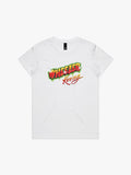 Upper Middle Bogan Wheeler Racing (No Wheel) Logo Womens T-Shirt