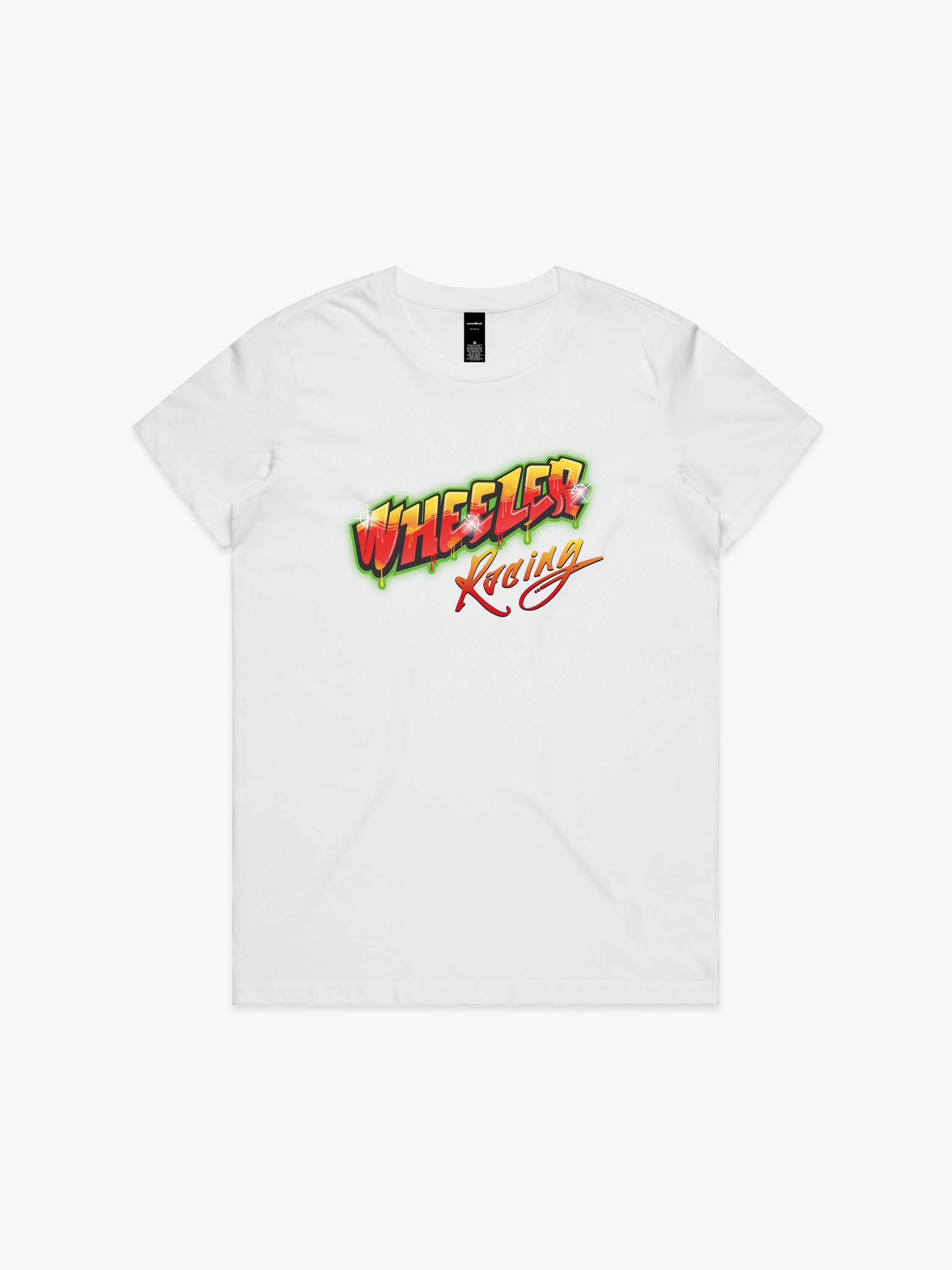 Upper Middle Bogan Wheeler Racing (No Wheel) Logo Womens T-Shirt